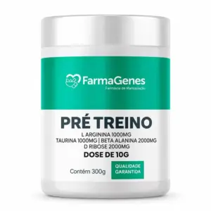 PRÉ TREINO SEM CAFEINA ARGININA + TAURINA + BETA ALANINA + D RIBOSE