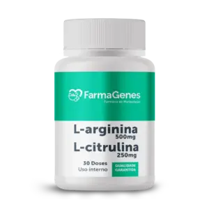 L-ARGININA 500MG + L-CITRULINA 250MG 30 DOSES